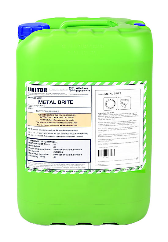 UNITOR METAL BRITE, METAL BRITE INDIA, Unitor Marine Chemical Data Sheet, Metal Brite Price and Data Sheet, Unitor Disclean supplier, Marine Chemical Supplier in India, Unitor Distributor in India, Unitor Marine Chemical in India, Unitor Marine Chemical Price in India, Unitor, Drew Marine Chemical Supplier, Rochom Marine Chemical Supplier, Marichem Marine Chemical Supplier, Marine Deck Store, Marine Ship Chemical, Marine cleaning and maintenance, Ship Supplier, Unitor Shipping Agent, Unitor Marine Chemical buyer and seller india